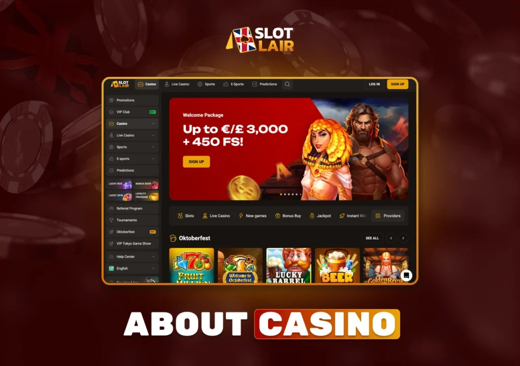 SlotLair Casino UK overview covering licensing, bonuses, games and payout information